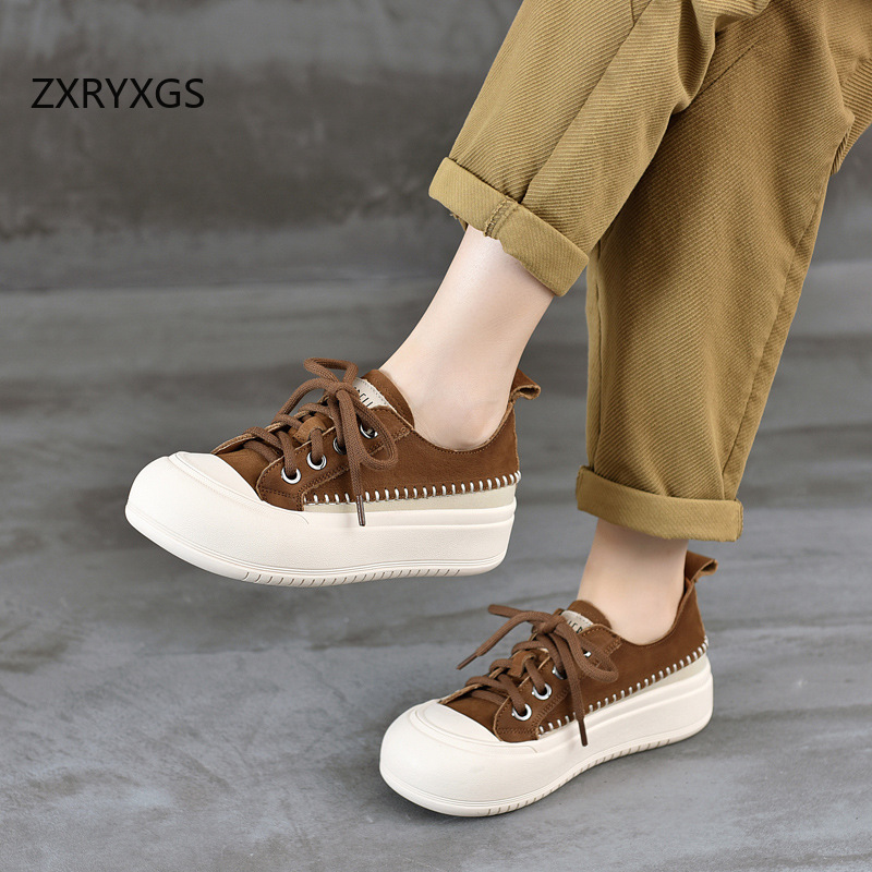 Women Shoes Size 4 In Cm - ZXRYXGS Nowe sznurowane sneakersy premium ze