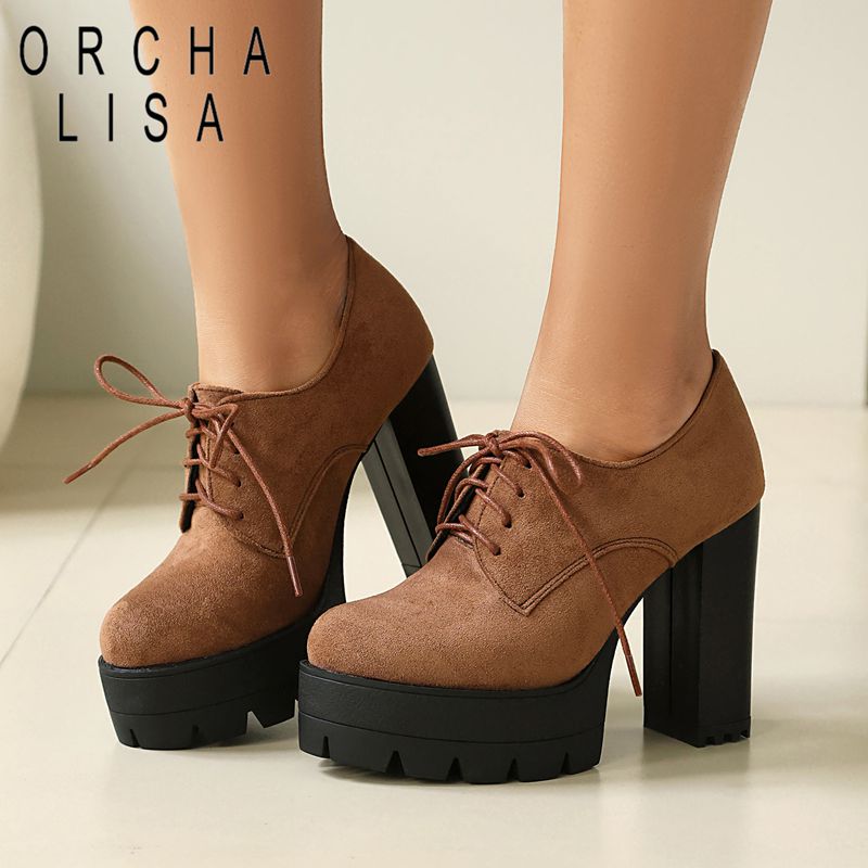 Women'S Shoes Extended Sizes - ORCHA LISA Hot Flock Zamszowe Damskie