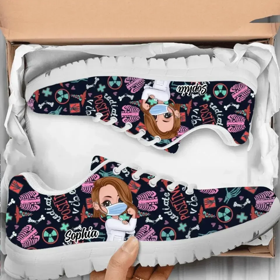 Women Shoes Tennis - Damskie sneakersy radiologiczne, odporne na ścieranie,