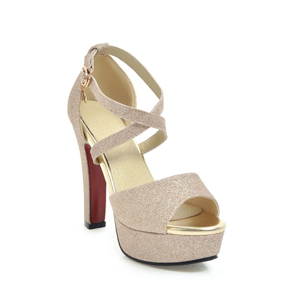 Women'S Shoes For Work - Szpilki Damskie Letnie Grube Obcasy Odkryte