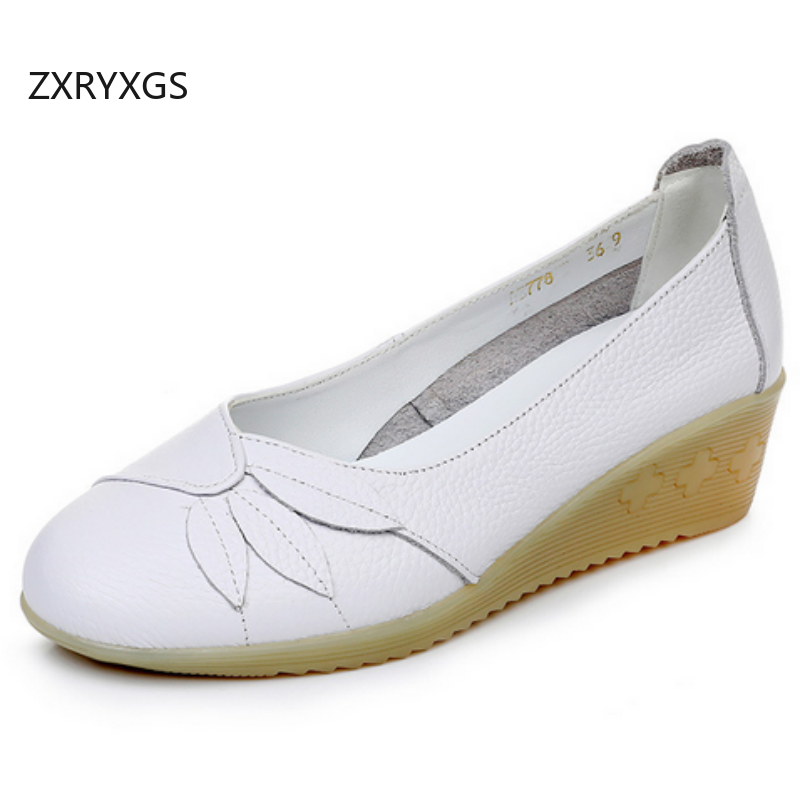 Women Shoes Size 4 In Cm - ZXRYXGS Premium oryginalne skórzane białe buty