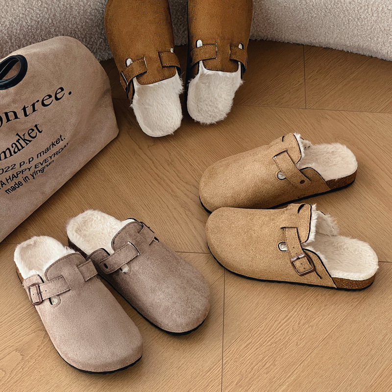 Women'S Shoes With Arch Support - Damskie zamszowe chodaki Męskie klapki Sandały