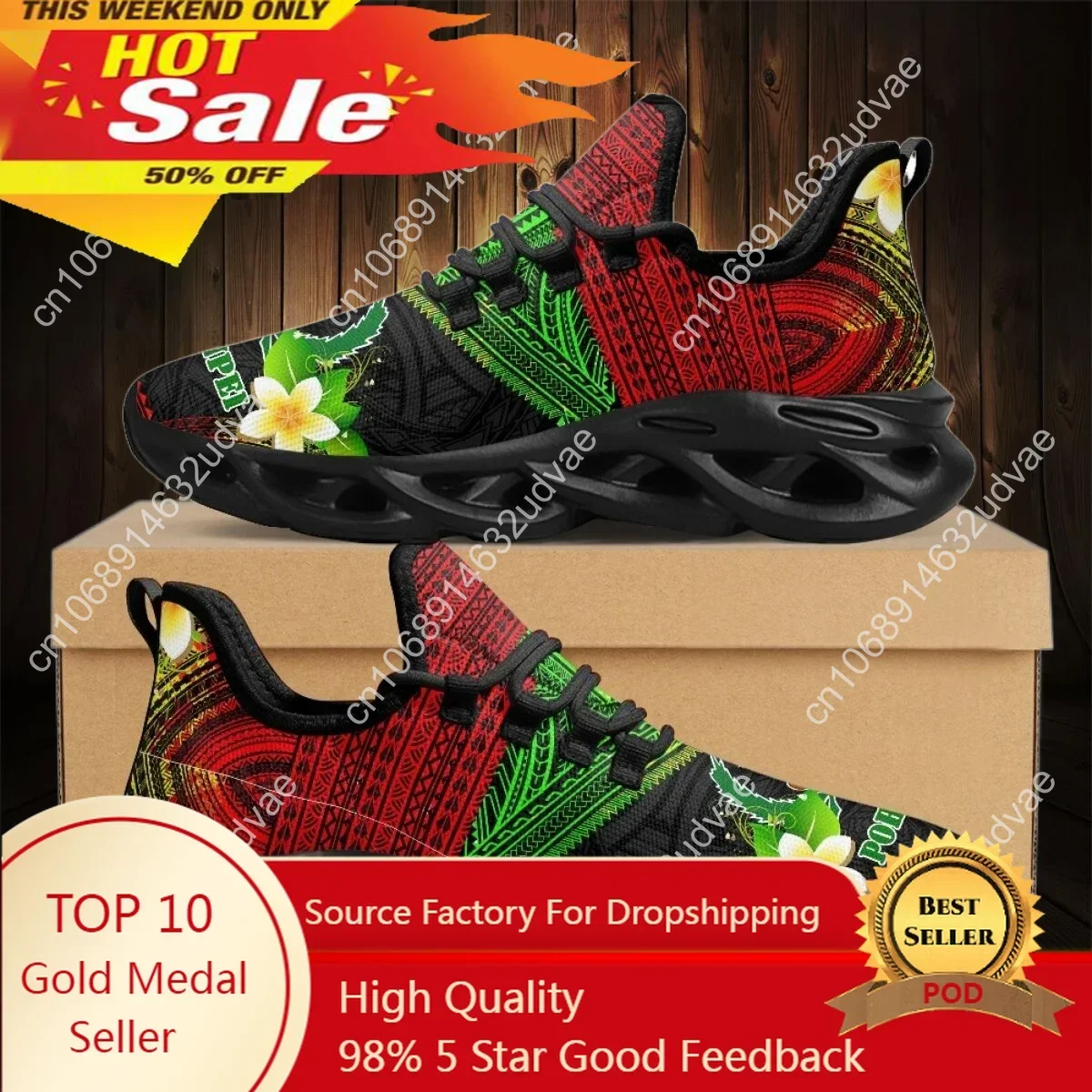 Women Shoes Tennis - Polinezyjskie Pohnpei Plumeria Design Damskie Przewiewne
