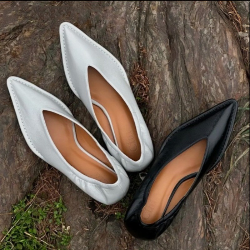 Mule Slip On - Nowe szpilki damskie z ostrym noskiem,