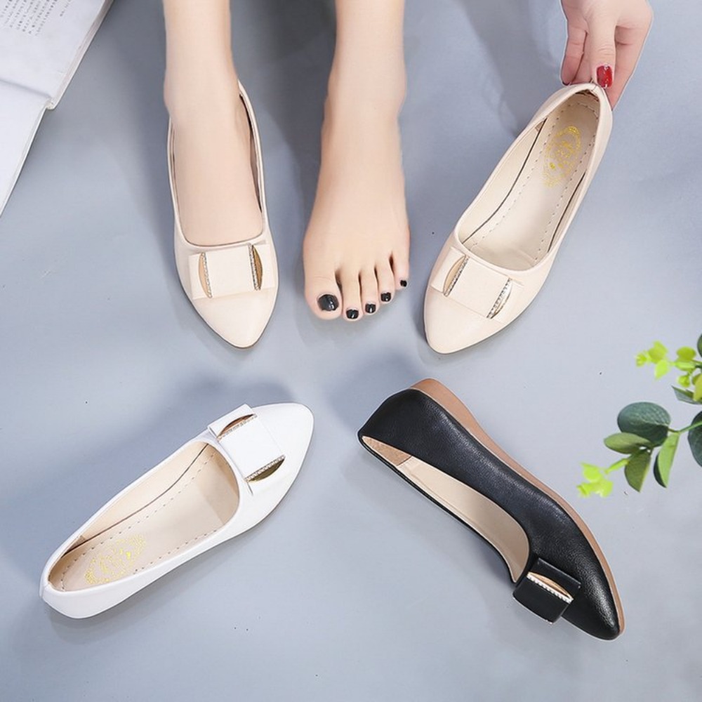 Pointed Toe Flat - Damskie modne, lekkie, codzienne buty do