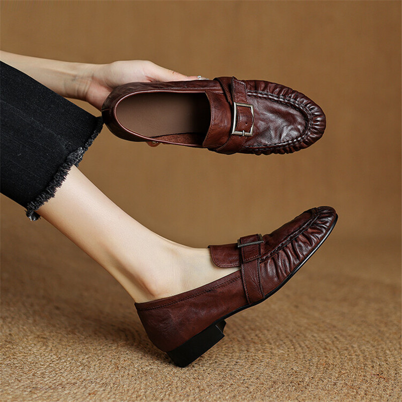 Women'S Heels - New Autumn Genuine Leather Women Pumps