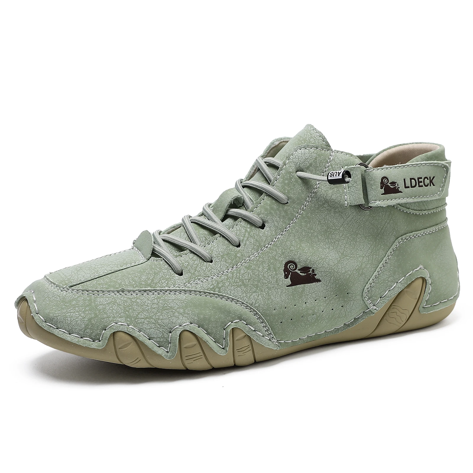 Suede Ankle Boot - Męskie buty ze skóry naturalnej, botki,