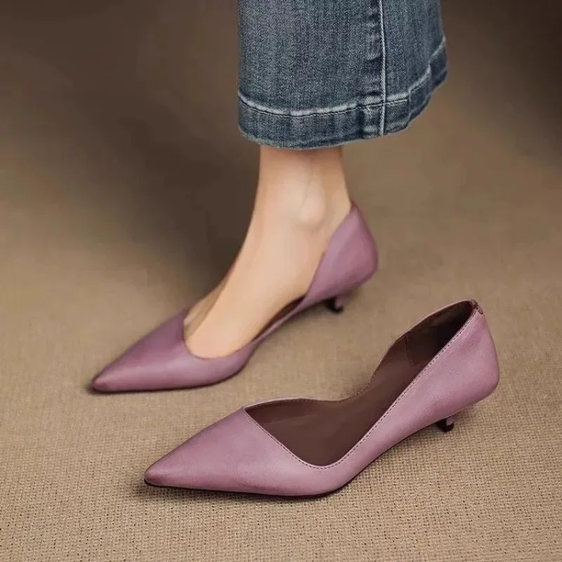 Women'S Heels - Szpilki damskie z ostrym noskiem, modne,