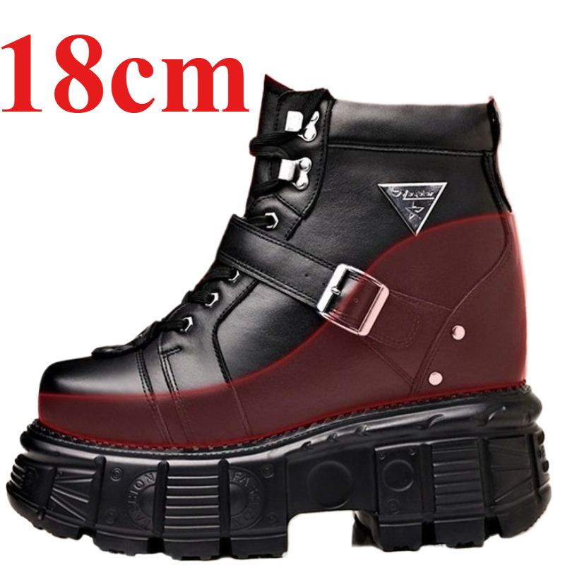 Suede Ankle Boot - Męskie buty motocyklowe ze skóry naturalnej,
