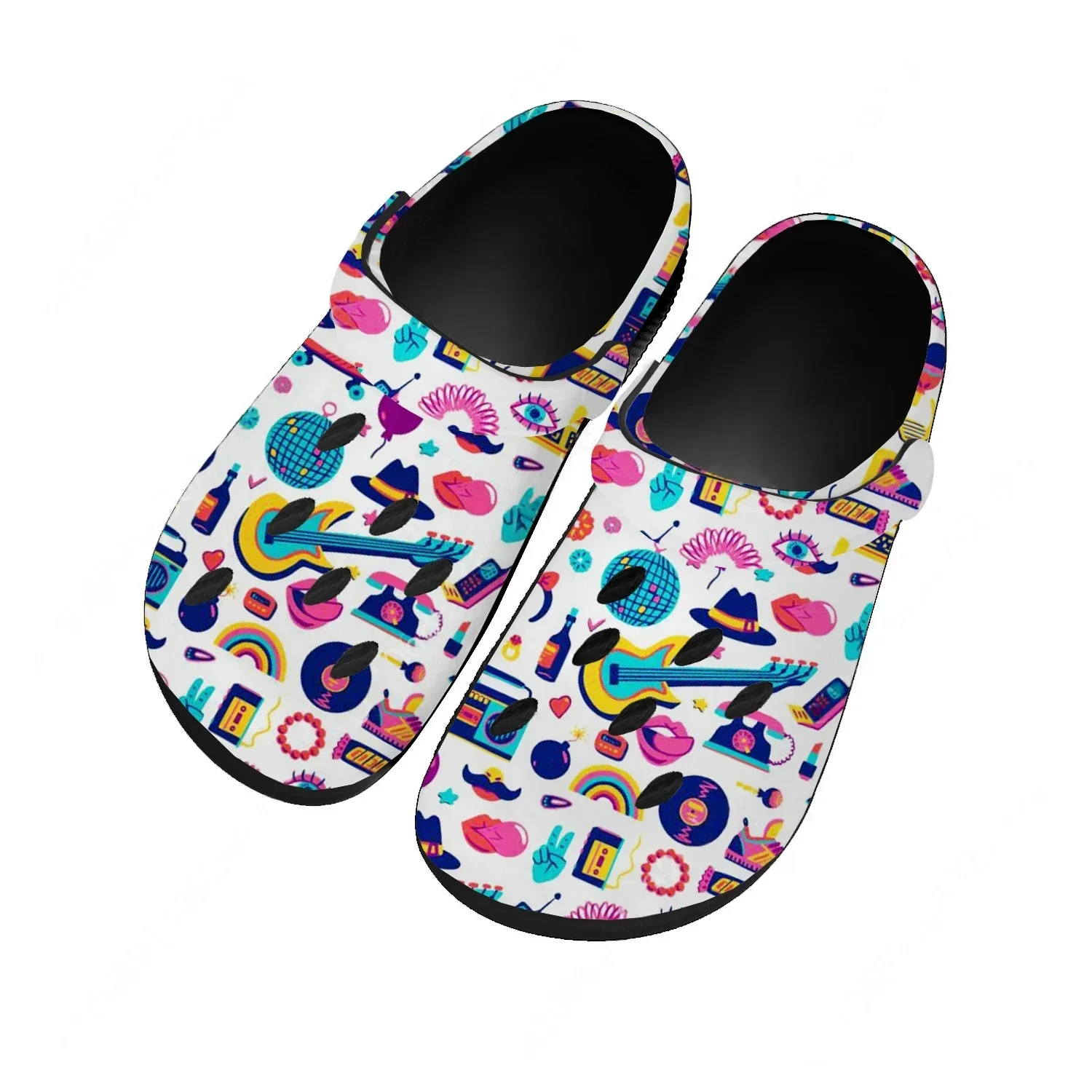 Women'S Shoes In The 90S - Zabawne Retro Klapki z Ikonami z