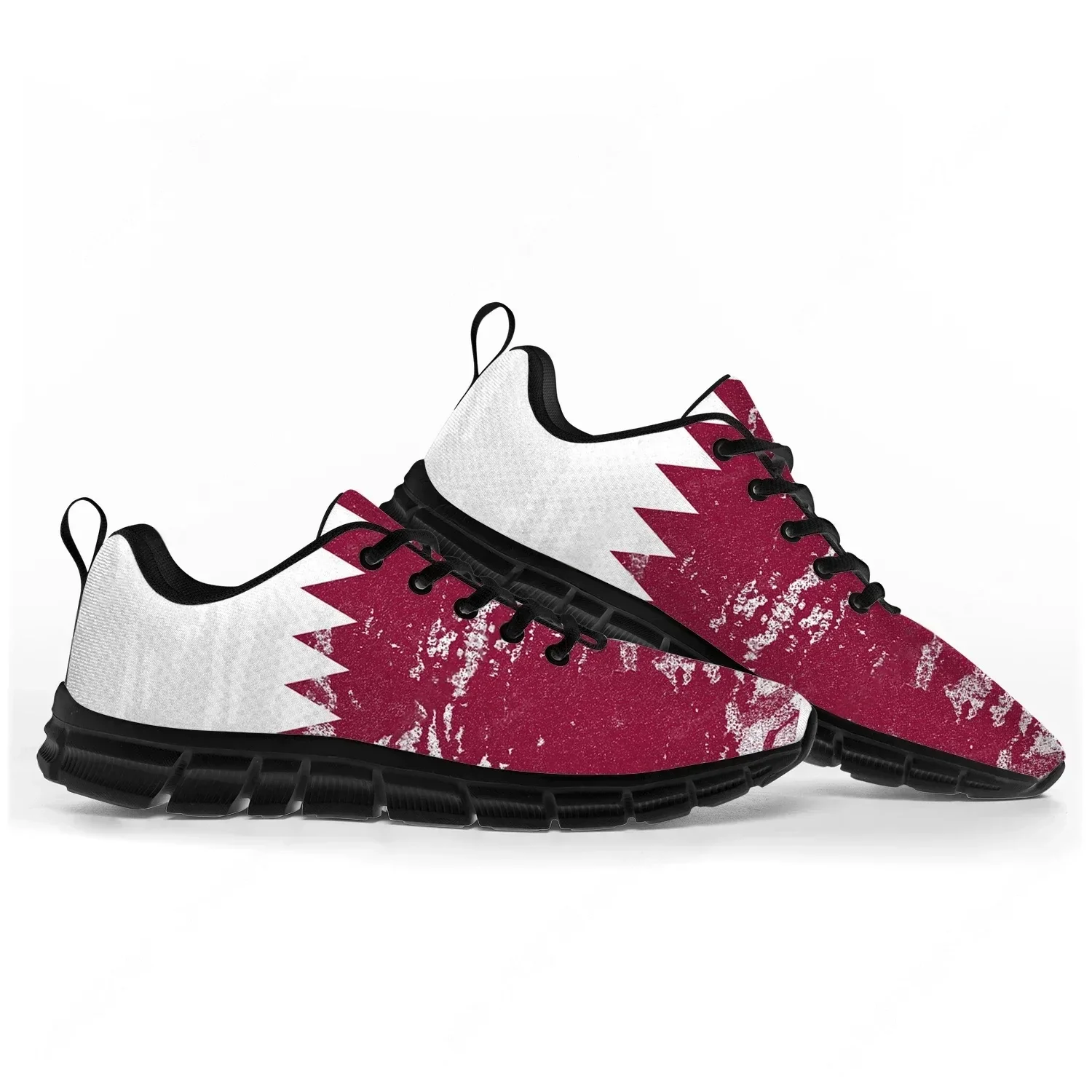 Women Shoes Qatar - Buty sportowe z flagą Kataru męskie