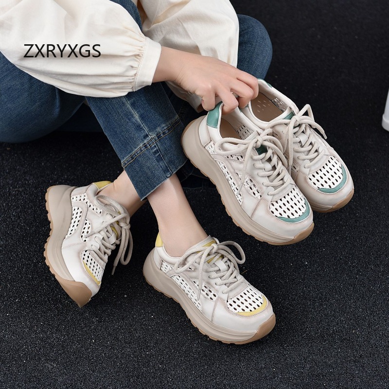 Women Shoes Size 4 In Cm - ZXRYXGS Nowe Kolorowe Sneakersy z Naturalnej