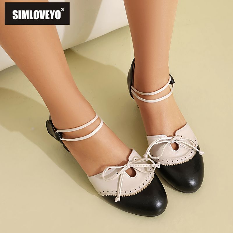 Women'S Shoes Extended Sizes - Sandały damskie marki SIMLOVEYO z okrągłym
