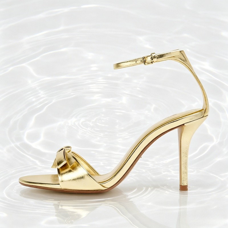 Eleganckie złote sandały na wy – Women Shoes Brand recenzja i cena