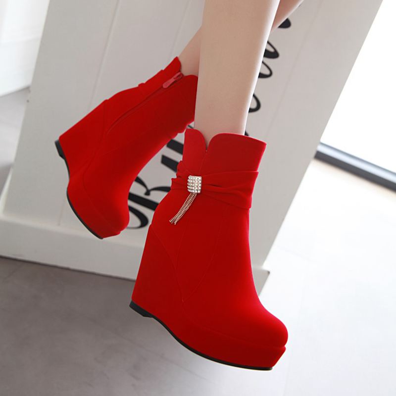 ORCHALISA Glam Red Damskie Bot – Women'S Shoes Extended Sizes recenzja i cena