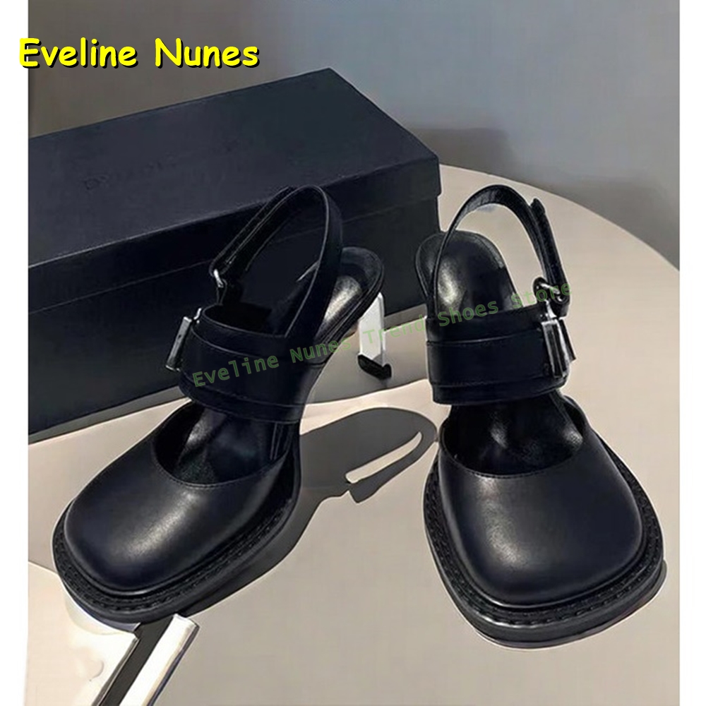 Damskie czarne sandały Mary Ja – Mule Slip On recenzja i cena