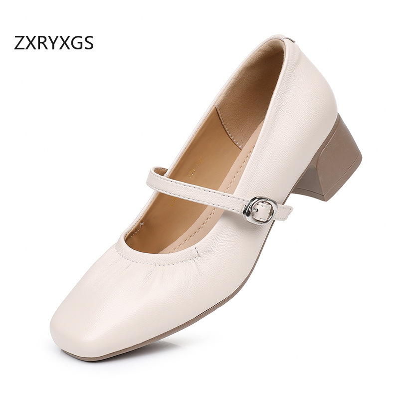 ZXRYXGS Premium Skórzane Czółe – Women Shoes Size 4 In Cm recenzja i cena