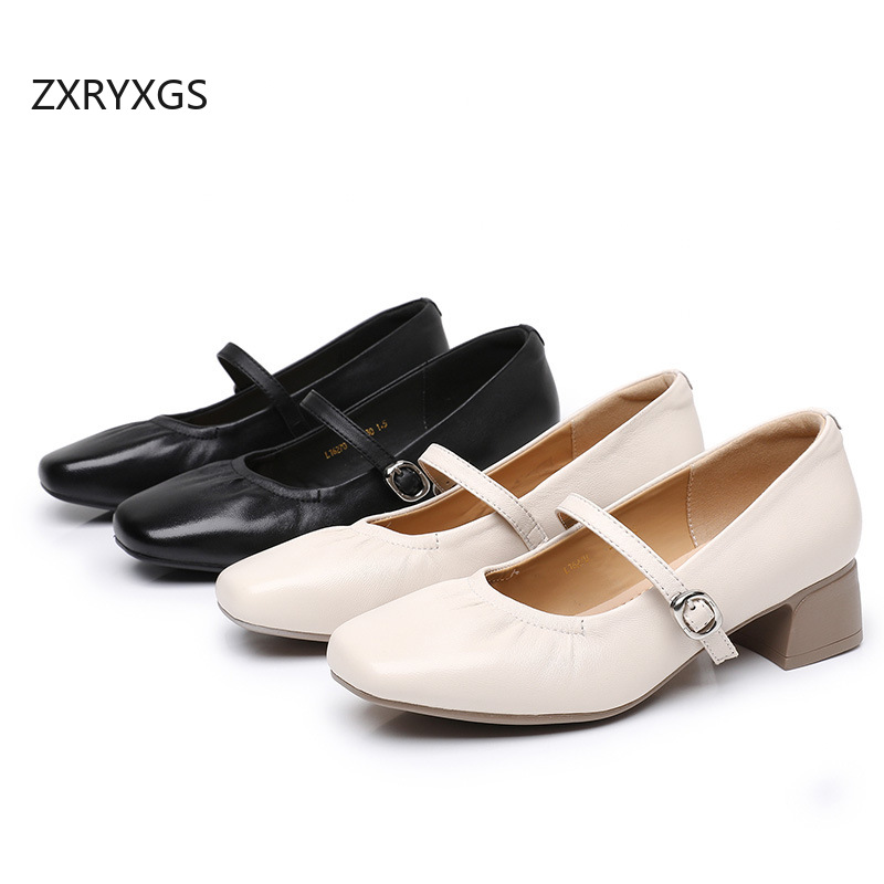 ZXRYXGS Premium Skórzane Czółe – Women Shoes Size 4 In Cm recenzja i cena
