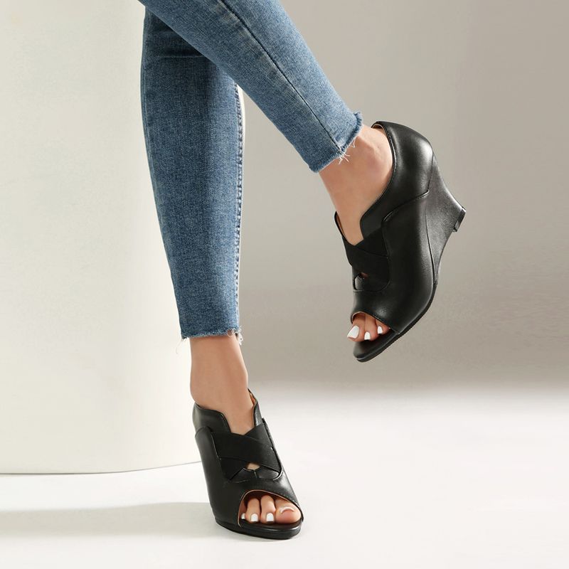 REAVE CAT Czarne Damskie Sanda – Women'S Shoes Extended Sizes recenzja i cena