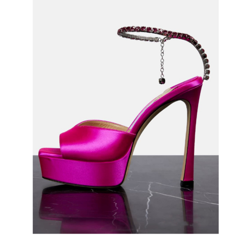 Kolorowy łańcuch sandały z dia – Women Shoes Brand recenzja i cena