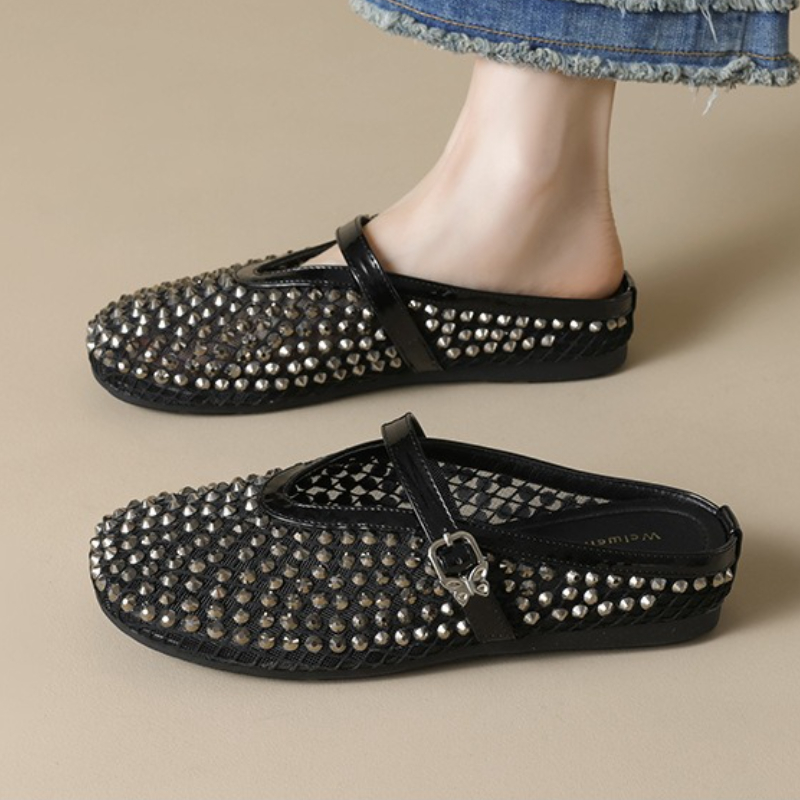 Klapki damskie z siateczki i d – Mule Slip On recenzja i cena