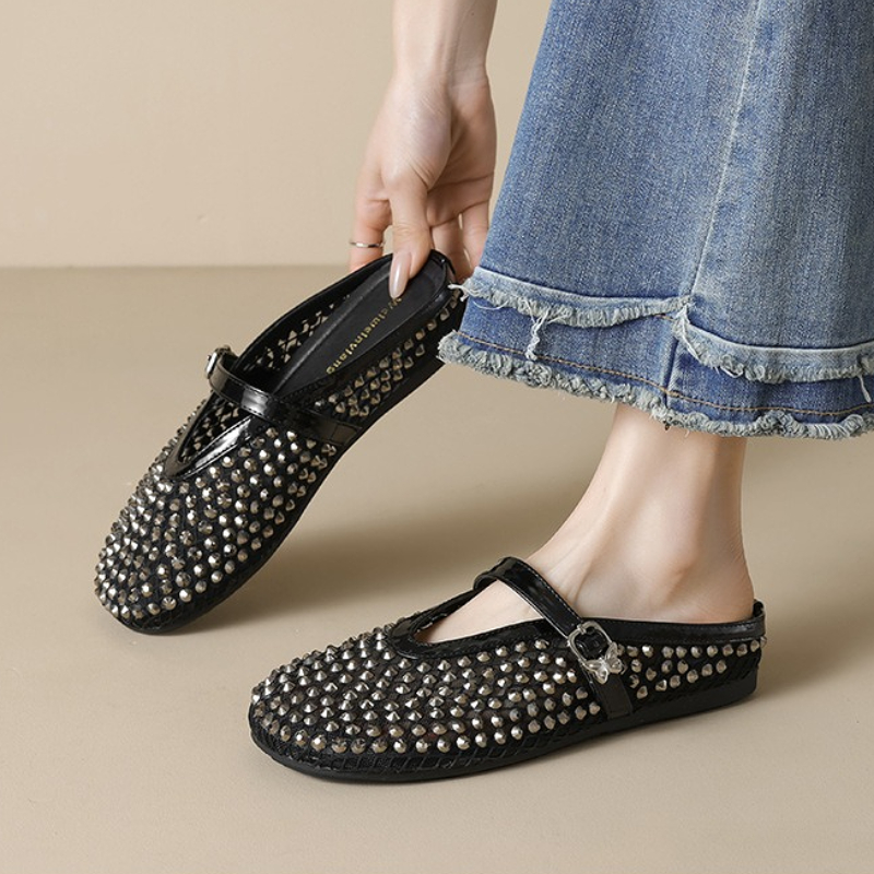 Klapki damskie z siateczki i d – Mule Slip On recenzja i cena
