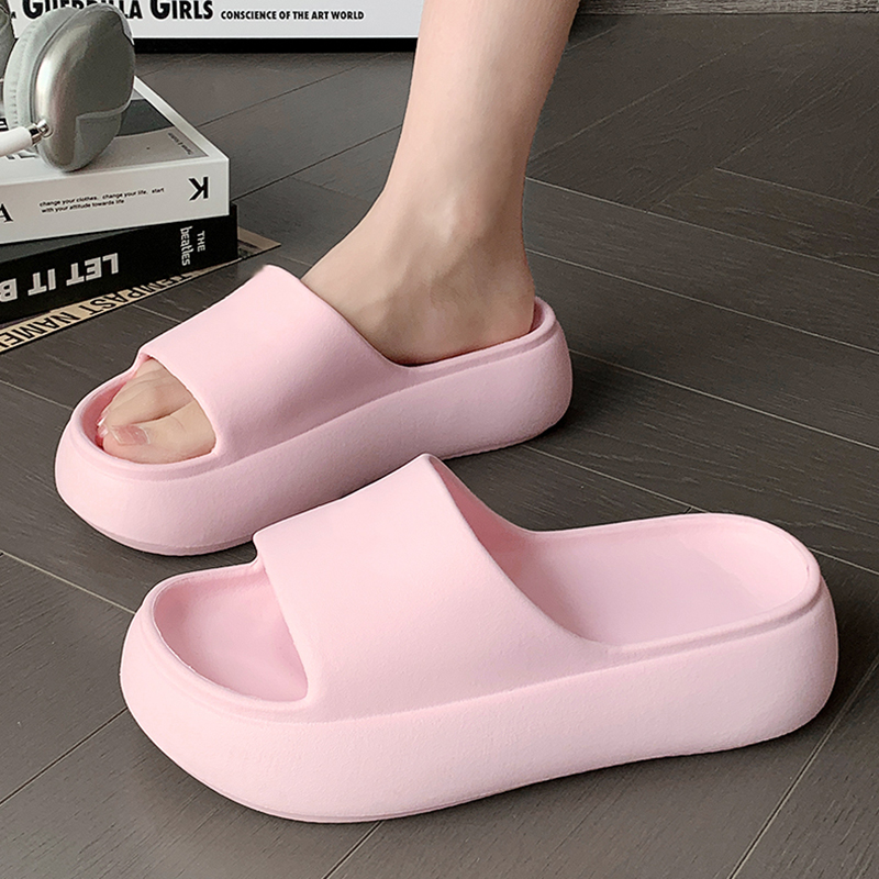 Grube Różowe Klapki Damskie z  – Mule Slip On recenzja i cena