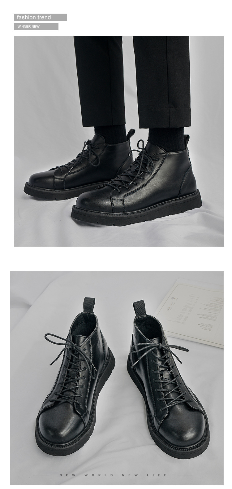 Jesienne skórzane buty motocyk – Women Shoes Hong Kong recenzja i cena