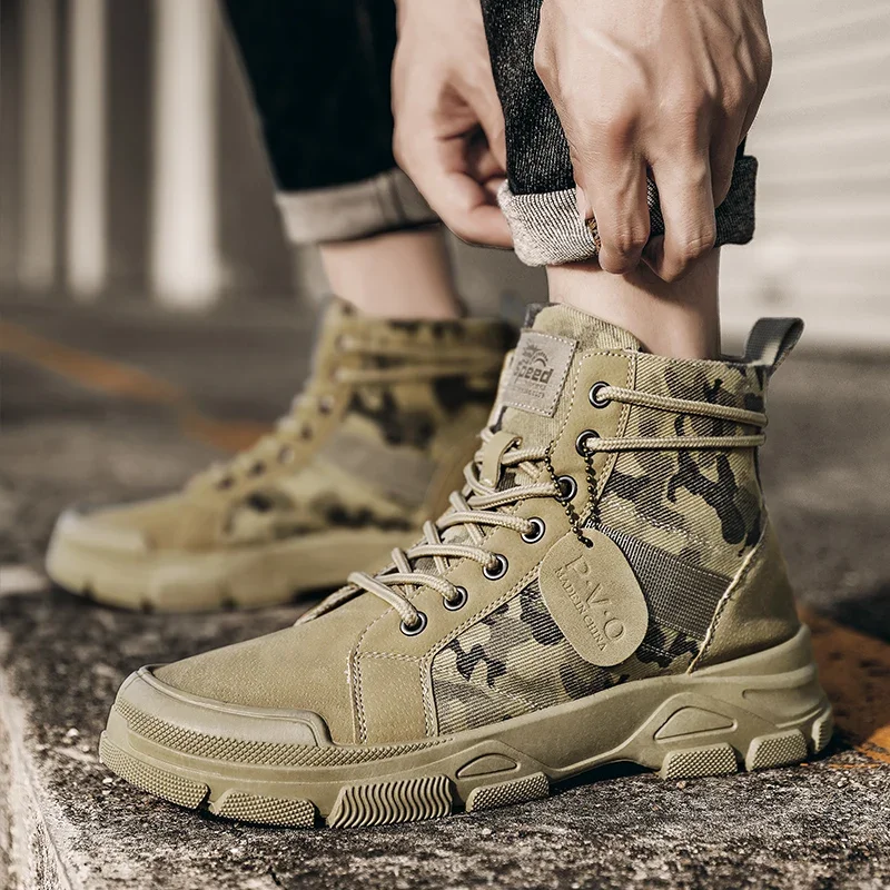 Wysokie buty męskie jesienne k – Suede Ankle Boot recenzja i cena