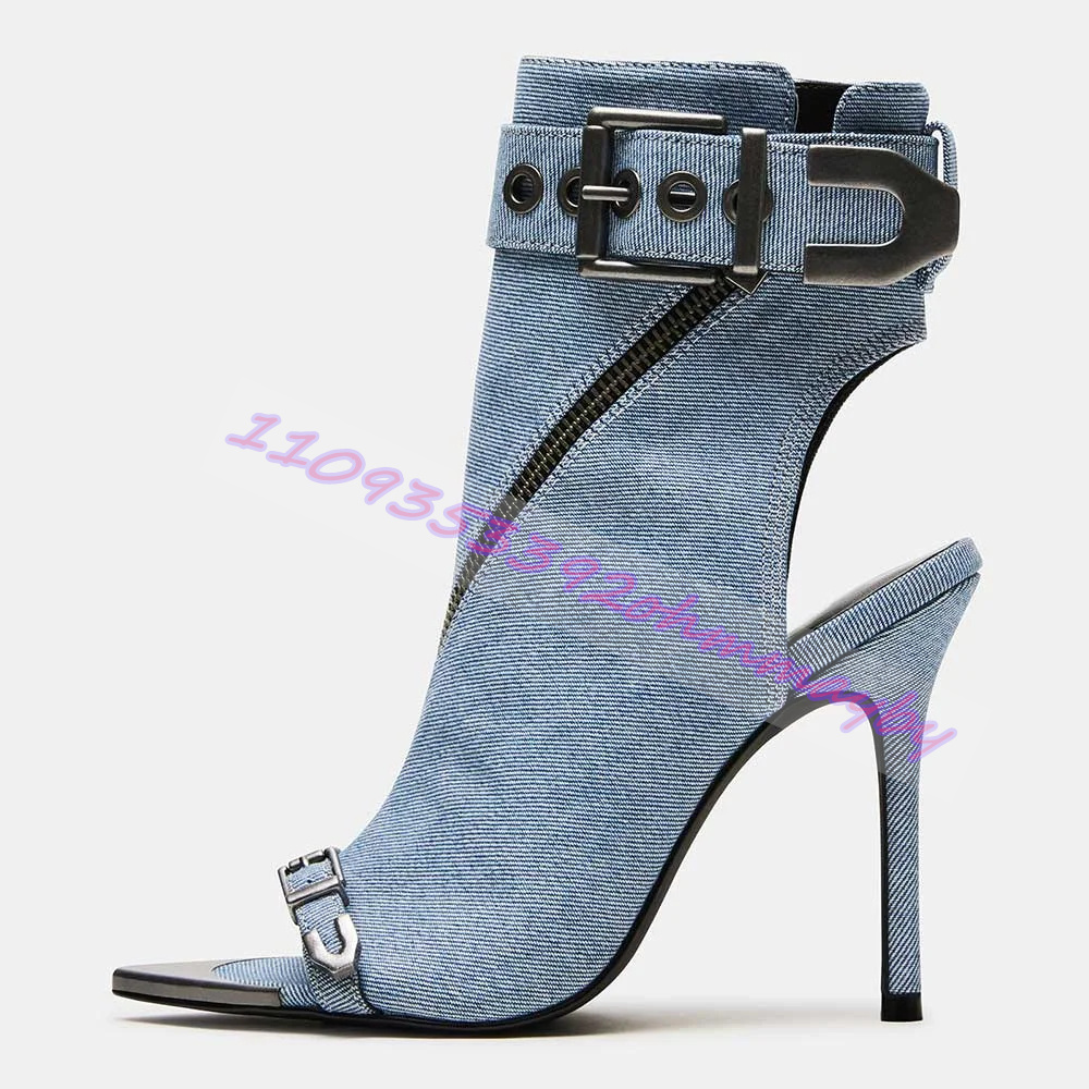 Letnie niebieskie dżinsowe bot – Suede Ankle Boot recenzja i cena