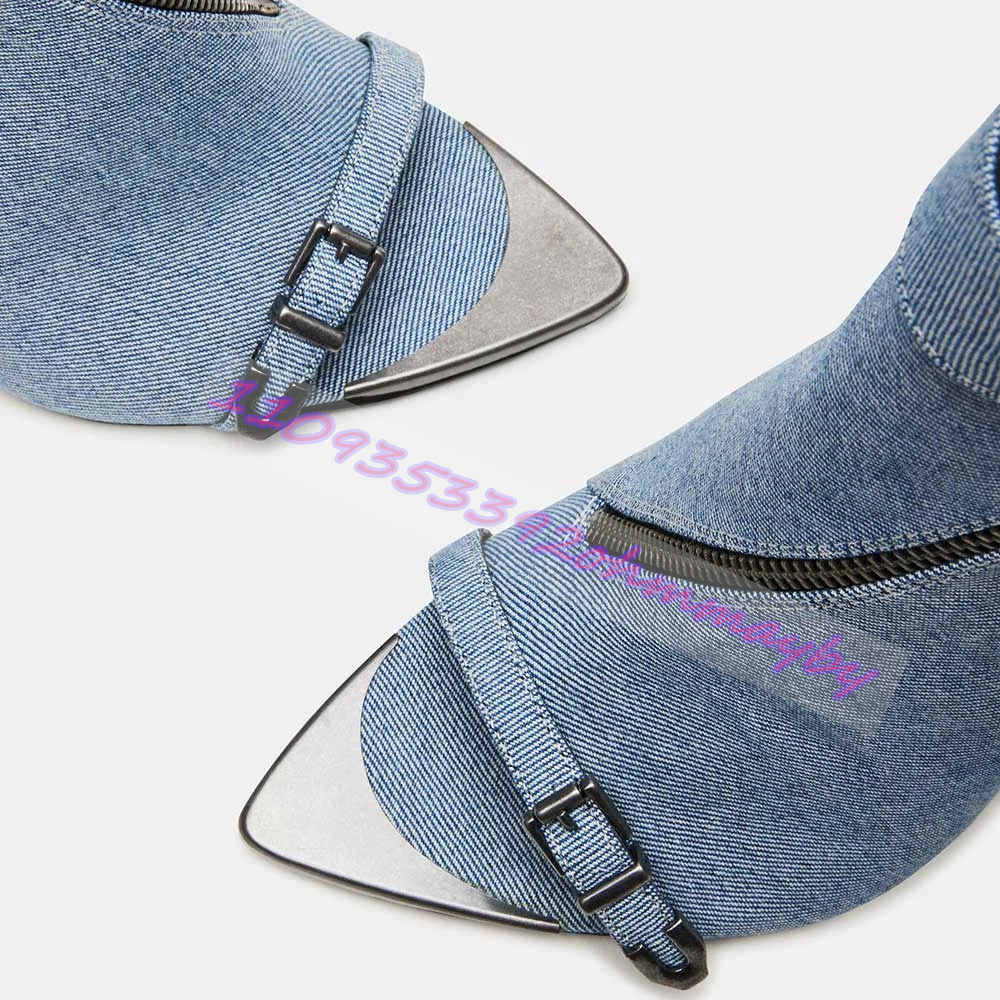 Letnie niebieskie dżinsowe bot – Suede Ankle Boot recenzja i cena