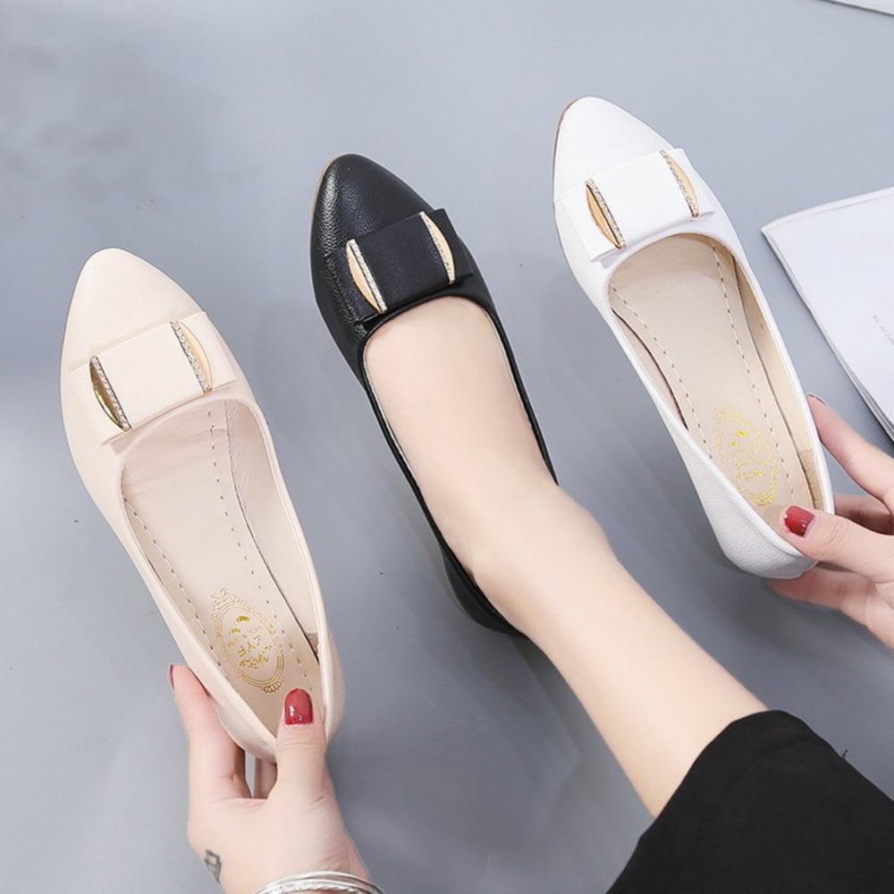 Damskie modne, lekkie, codzien – Pointed Toe Flat recenzja i cena