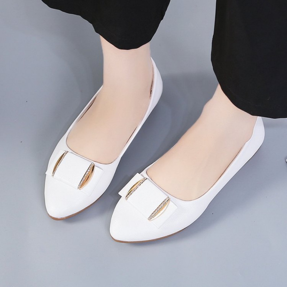 Damskie modne, lekkie, codzien – Pointed Toe Flat recenzja i cena