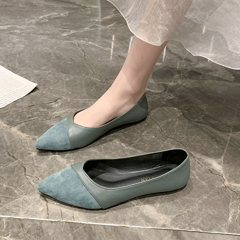 Czarne skórzane buty damskie n – Pointed Toe Flat recenzja i cena