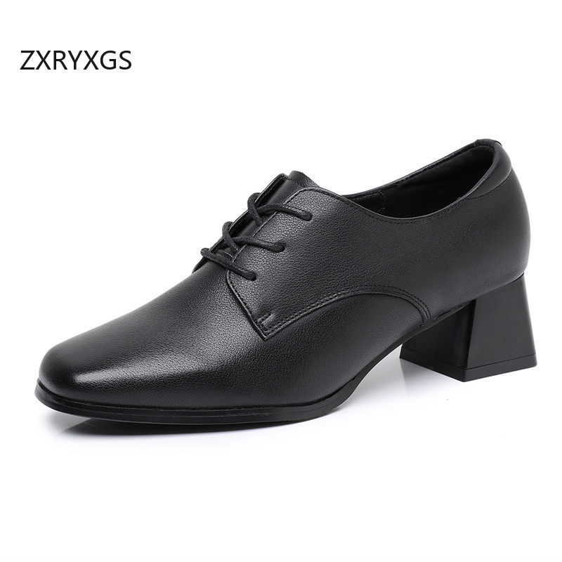 ZXRYXGS 2025 Skórzane sznurowa – Women Shoes Size 4 In Cm recenzja i cena