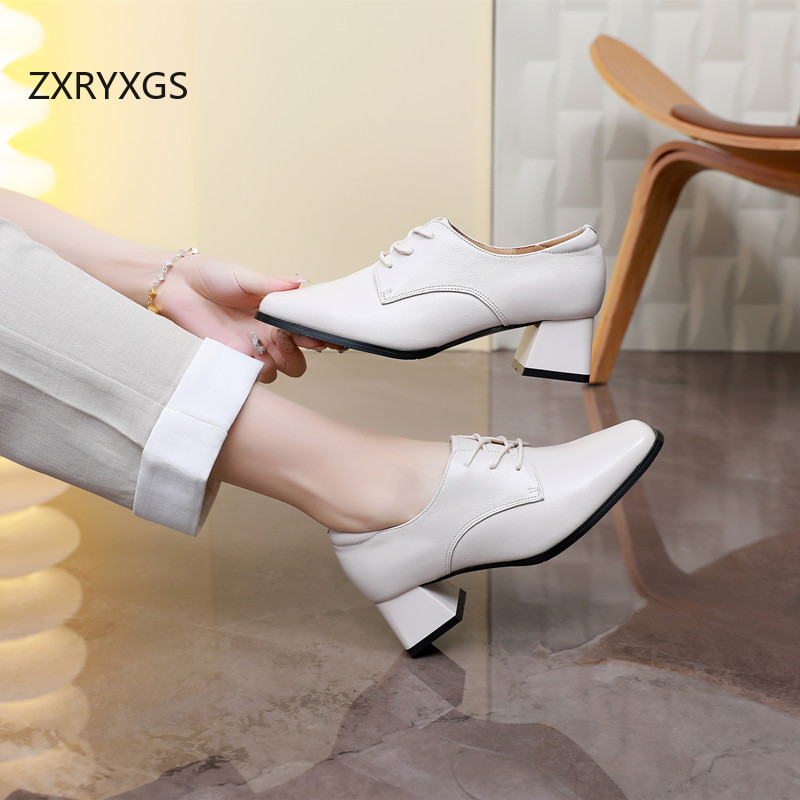 ZXRYXGS 2025 Skórzane sznurowa – Women Shoes Size 4 In Cm recenzja i cena