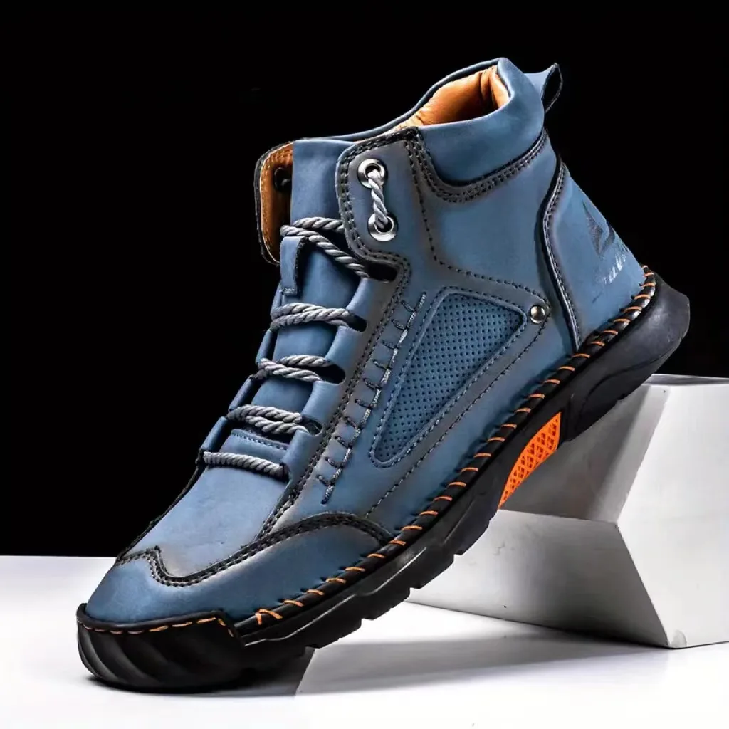 Męskie ręcznie szyte buty, duż – Suede Ankle Boot recenzja i cena