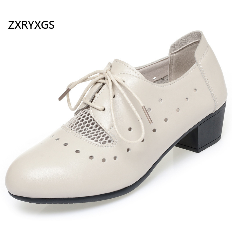 ZXRYXG Wiosna Lato 2025 Skórza – Women Shoes Size 4 In Cm recenzja i cena
