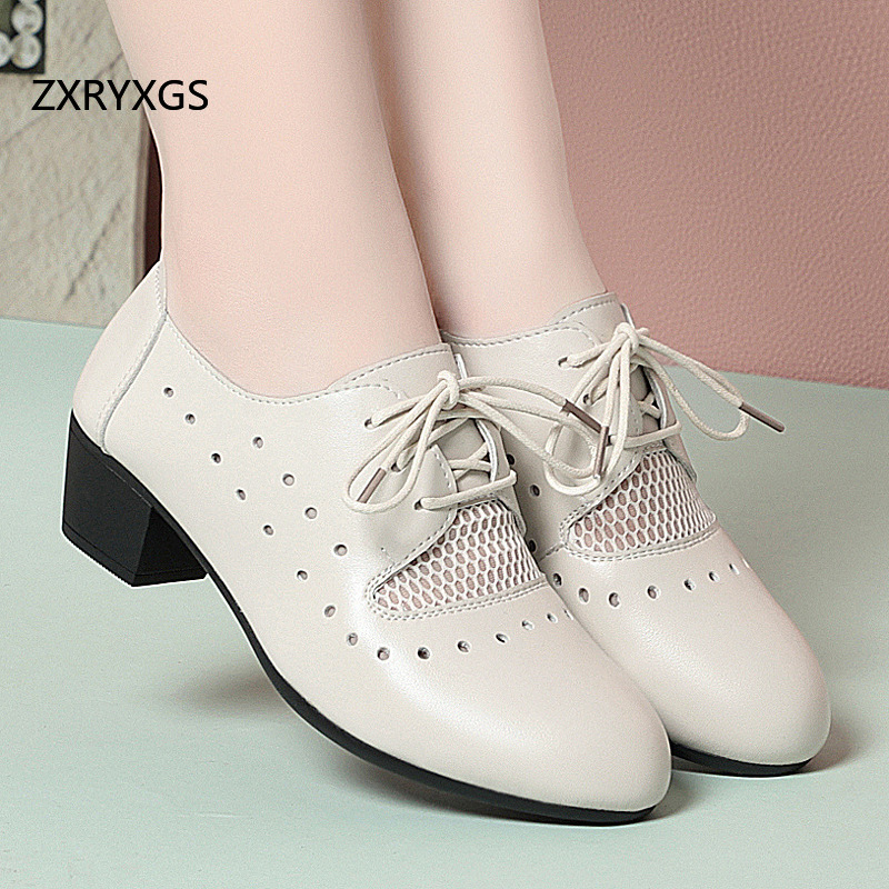 ZXRYXG Wiosna Lato 2025 Skórza – Women Shoes Size 4 In Cm recenzja i cena