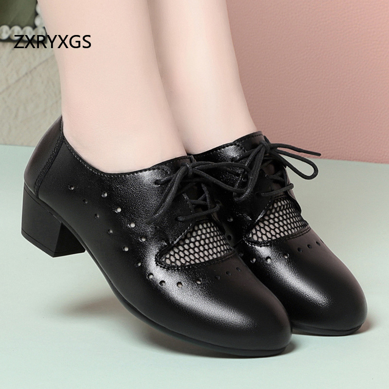 ZXRYXG Wiosna Lato 2025 Skórza – Women Shoes Size 4 In Cm recenzja i cena