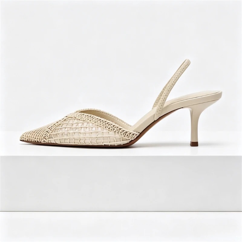 Sandały na obcasie z siateczki – Women Shoes Brand recenzja i cena